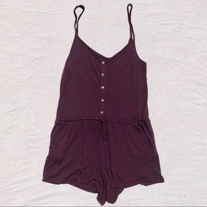 Soft button up romper